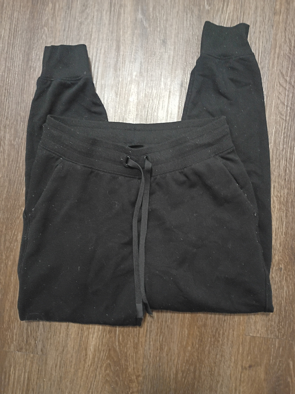 Athletic Works Black Drawstring Jogger Sweatpants - Picture 1 of 4